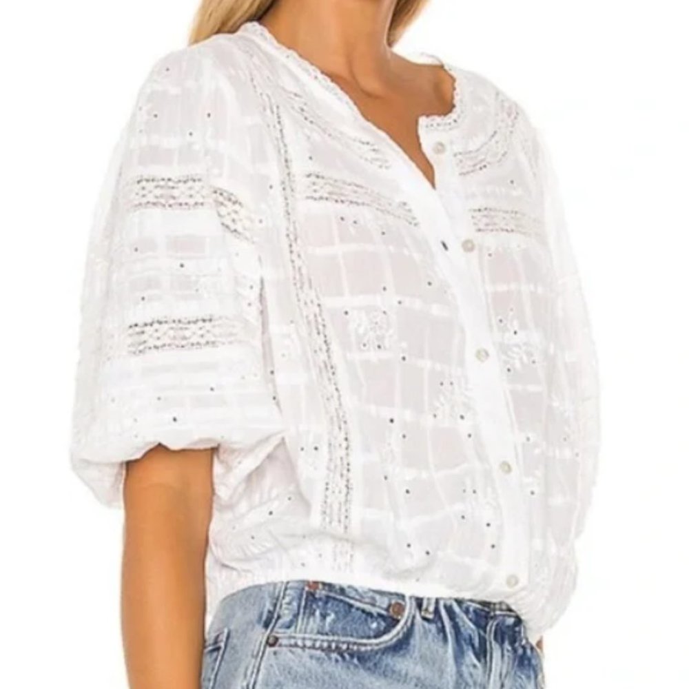 Sanctuary Heirloom Blouse White Size Large